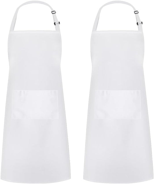 Syntus Apron for Men Women, Adjustable Cooking Kitchen Chef Aprons with 2 Pockets