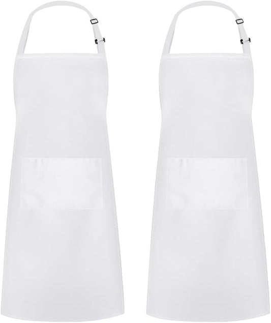 Syntus Apron for Men Women, Adjustable Cooking Kitchen Chef Aprons with 2 Pockets