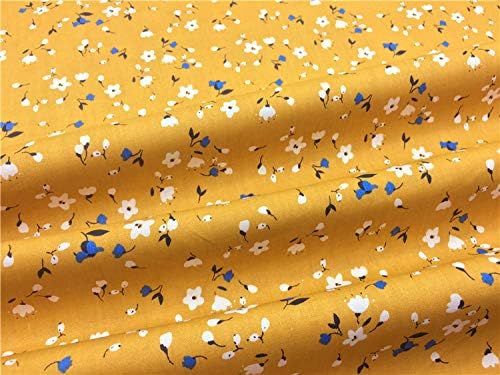 TAOSON 100% Cotton 300 Thread Count Body Pillow Cover Pillowcase Pillow Protector Cushion Cover with Zippers Only Cover No Insert (White Floral & Dark Apricot Yellow,21"x54") Fits 20 x 54