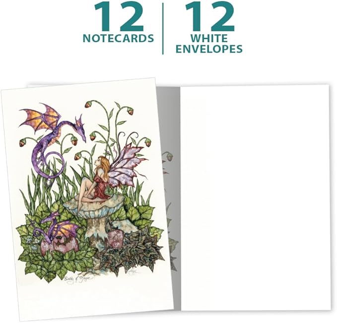 Tree-Free Greetings - All Occasion Cards - Artful Designs - 12 Greeting Cards + White Envelopes - Made in USA - 100% Recycled Paper - 4 x 6 - Birth of Magic (FS64541)