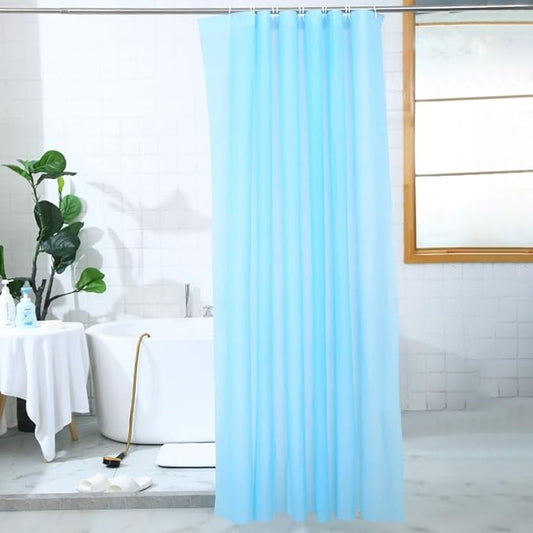 Shower Curtain Liner, 72" W X 72''H - PVC-Free, 6G PEVA Shower Curtain with 12 Rust Proof Grommets and Magnet-Weighted Bottom Hem - Moisture Stain Proof Shower Curtain Liner (Light Blue)