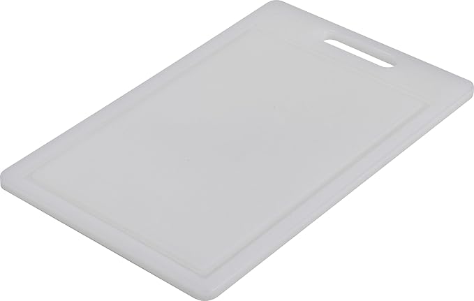 GoodCook Everyday 10" x 15.5" Reversible Cutting Board, Polyethylene Chopping Board with Juice Groove, Non-Porous Durable Kitchen Board, Double-Sided Cutting Surface, Easy-to-Handle