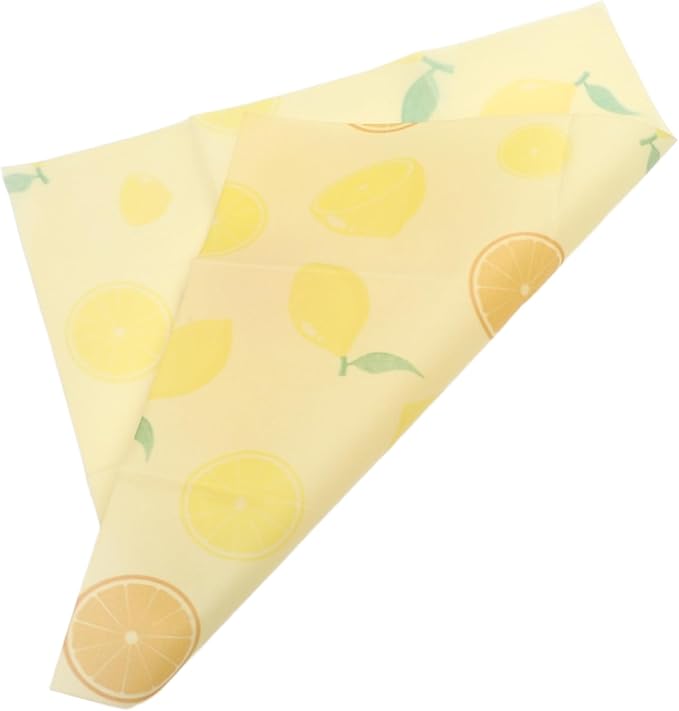 Bee's Wrap Beeswax Wraps for Food - Reusable Food Wraps, Sandwich Wrap & Bowl Covers Yellow Lemon One Size
