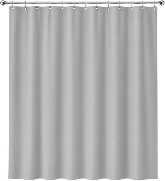 Dependable Industries inc. Essentials Premium 6 Guage PEVA Shower Curtain Liner - PVC Free Magnetized Bottom Odorless with Rustproof Grommets (Silver)