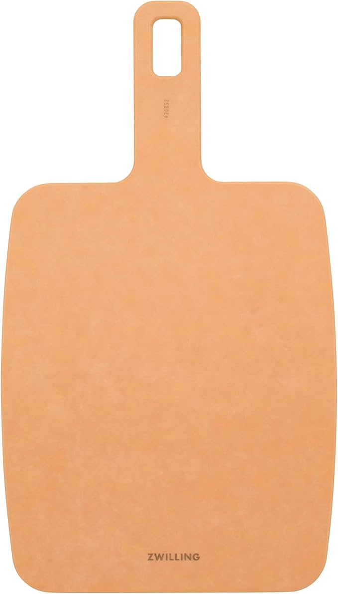 ZWILLING Plant Fiber 13-in x 7.5-in Cutting Board with Handle- Natural
