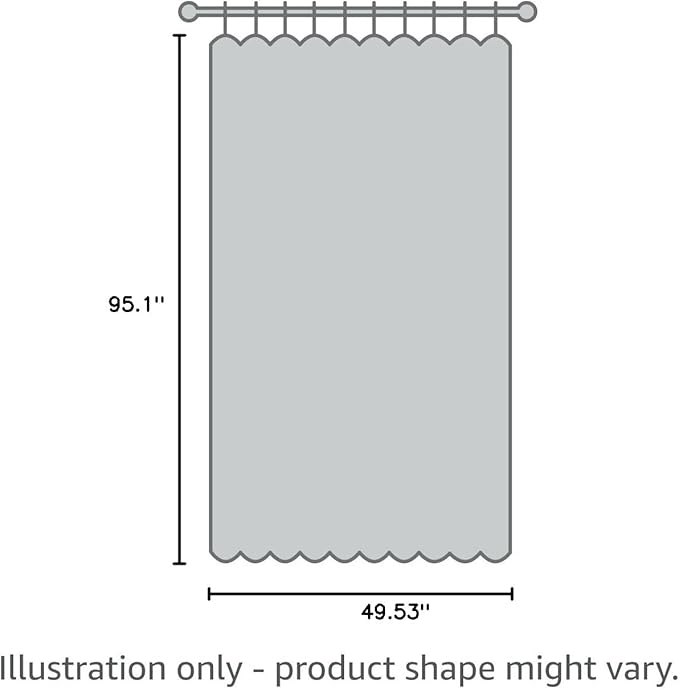 jinchan Linen Blend Curtains 96 inch Length 2 Panels for Bedroom Living Room, Floor to Ceiling 50 inch Wide Farmhouse Drapes with Rod Pocket Back Tab(50W x 96L, Off White)