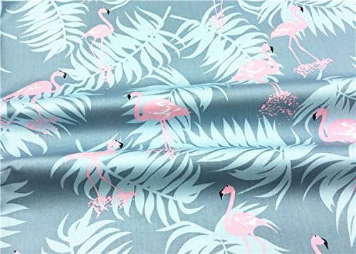 TAOSON Cotton Body Pillow Cover, Dark Grey Flamingos, 21"x54" | 100% Cotton, 300 Thread Count, Zipper Closure, Cover Only No Insert, Fits 20x54