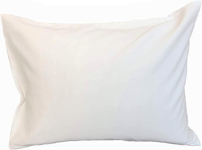 Latex Travel Size Pillow with 100% Organic Cotton Zippered Cover Protector [GOTS Certified]