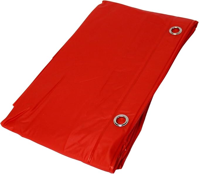Dependable Industries inc. Essentials EVA Shower Curtain Liner - Water-Resistant, Rustproof Metal Grommets, 3 Magnets Bottom, Easy Clean, 72" x 72" Size (Red)