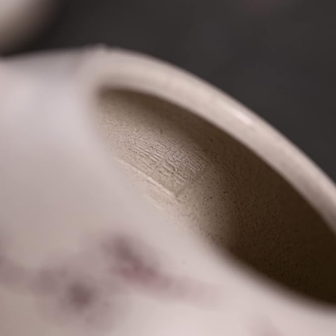 Zisha Teapot,Chinese Genuine Yixing Clay Teapot 8.6 Oz, Infuse Brew Kung Fu Loose Leaf Tea Maker -Shipiao,White Duanni Clay