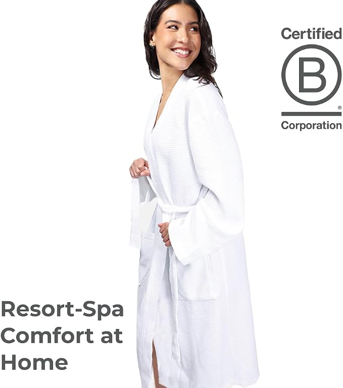 Cariloha Waffle Knit Bath Robe