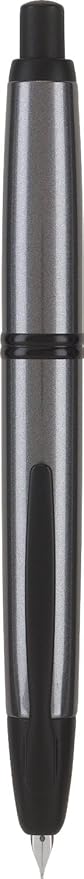 PILOT Vanishing Point Collection Refillable & Retractable Fountain Pen, Gun Metal Gray Barrel with Matte Black Accents, Blue Ink, Extra Fine Nib (60578)
