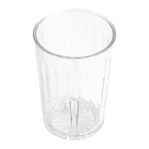 G.E.T. 8805-1-CL Heavy-Duty Shatterproof Plastic Faceted Tumblers, 5 Ounce, Clear (Set of 12)