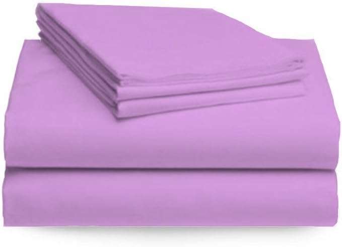 ORGANIC TEXTILES Bed Sheets with Organic Cotton, Solid, Twin, 350 Thread Count, 1 Fitted Sheet, 1 Flat Sheet, 1 Pillowcase