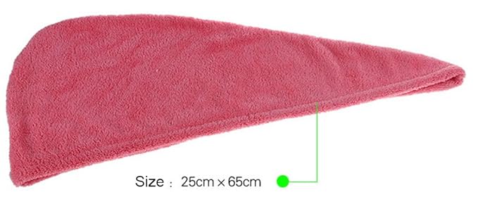 YYXR Microfiber Hair Drying Towel Ultra Absorbent Twist Hair Turban Drying Cap Hair Wrap (Yellow)