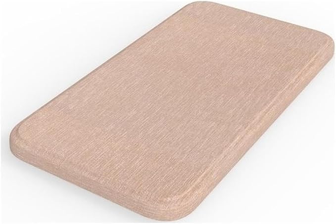 Pemberly Row Quick Dry Diatomite Stone Soap Dish, 4 x 3 in, Pink Finish, Anti-Slip Bathroom or Kitchen Accessory, Prevents Moisture Buildup, Modern Design, Lightweight