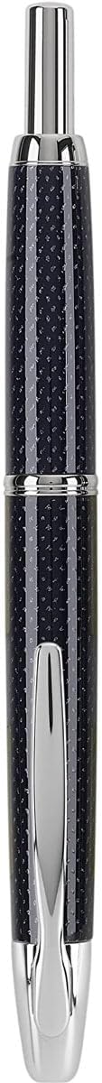 PILOT Vanishing Point Collection Retractable Fountain Pen, Blue Carbonesque with Rhodium Accents, Blue Ink, Fine Nib (60149)
