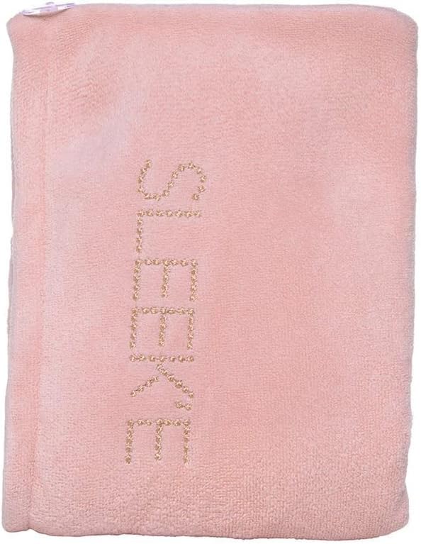Sleek'e Microfiber Hair Wrap | Ultra Absorbent and Soft Anti-Frizz Quick Dry Hair Turban Twist Towel for Drying Thick, Curly, and Long Hair (Millenial Pink)