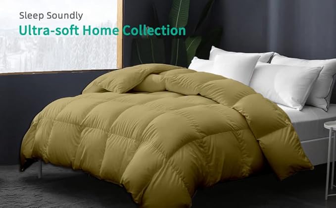 9.8 NEWTON Eco Friendly All Season Down Alternative Comforter 1000-TC 100% Microfiber Cotton with Corner Tabs Eastern King Size Quilt Set Bedspread 128x120 Solid/Plain Comforter Set