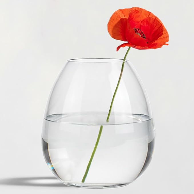 Couronne Company Breda Recycled Glass Vase, 7266, Clear, 1 Piece