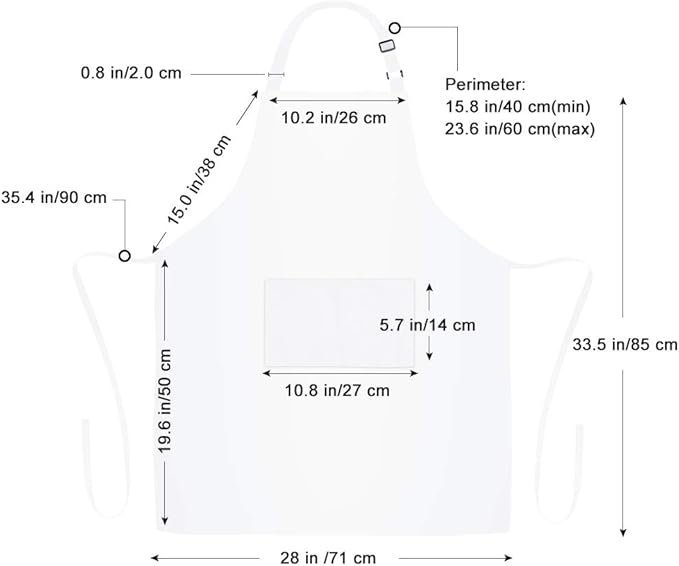 Jubatus 12 Pack 100% Cotton Aprons Bulk with 2 Pockets Cooking Chef Kitchen Adjustable Bib Apron for Women Men, White