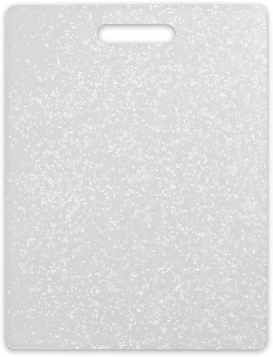 Dexas Original Jelli Cutting Board with Handle, 11 by 14.5 inches, White Granite Pattern