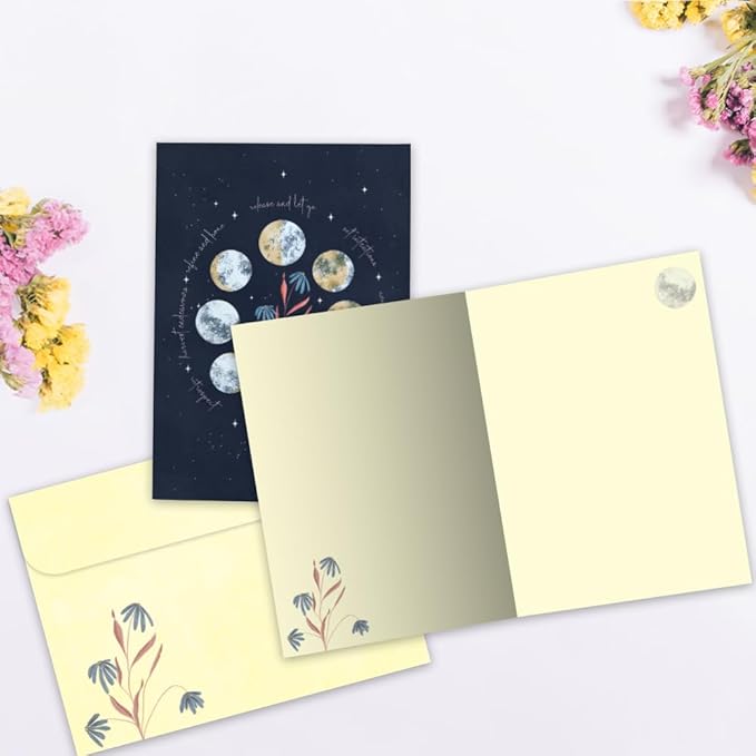 Tree-Free Greetings - All Occcasion Cards - 1 Card + Matching Envelope - Made in USA - 100% Recycled Paper - 5"x7" - Relax Connect Harness (GO65264)