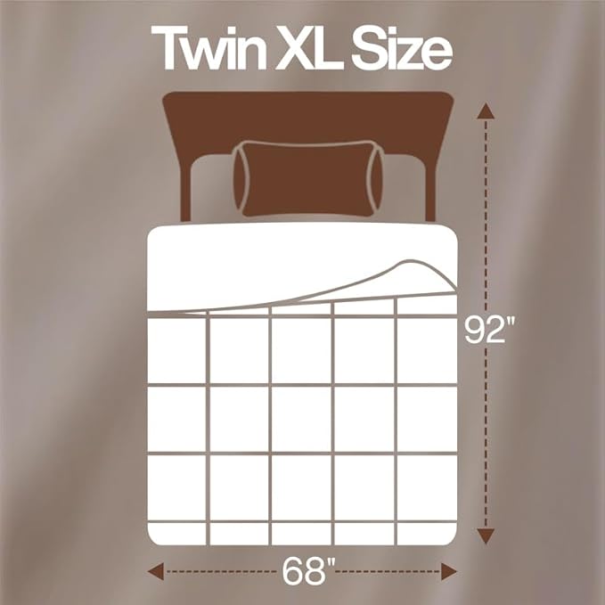 Utopia Bedding Twin XL Comforter Duvet Insert, Quilted White Comforter with Corner Tabs, Box Stitched Down Alternative Comforters Twin XL Size 68 x 92 inches