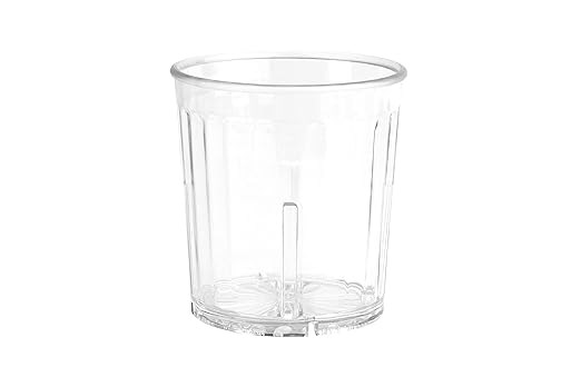 G.E.T. 8809-1-CL-EC Heavy-Duty Shatterproof Plastic Faceted Tumblers, 9 Ounce, Clear (Set of 4)