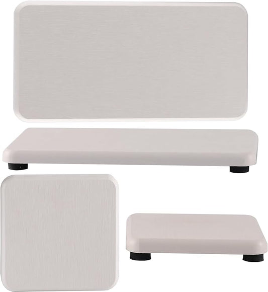 Set of 4 Water Absorbent Diatomite Tray, Diatomaceous Earth Kitchen Soap Dish, Hand Soap Holder, Water Absorbing Stone Used for Plants & Toiletries in The Modern Home