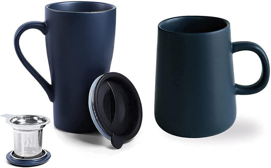 Tea Cup set, Matte Ceramic Coffee Mug, Both Hot & Cold Beverage Tea Mug, suitable for Dishwasher & Microwave & Oven