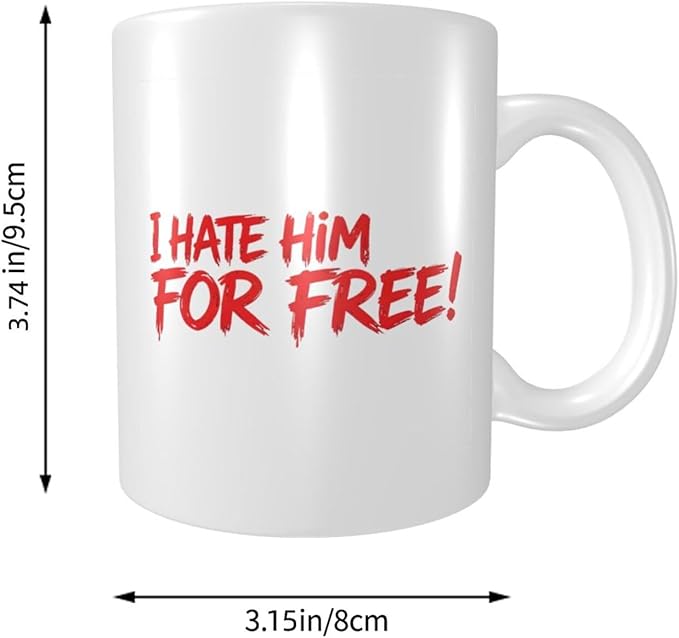 Free Protest Handmade Ceramic Mug Eco Friendly Thick Non Slip Base Comfort Handle Home Office