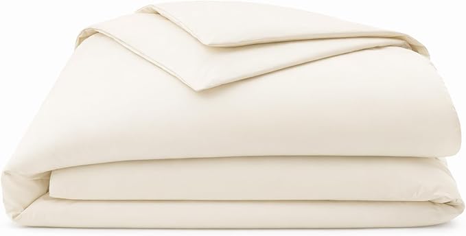 ORGANIC TEXTILES Premium Quality Bed Sheets - Organic Cotton 410 Thread Count - GOTS Certified - Cal King, (4 Pc. Set) - Ivory