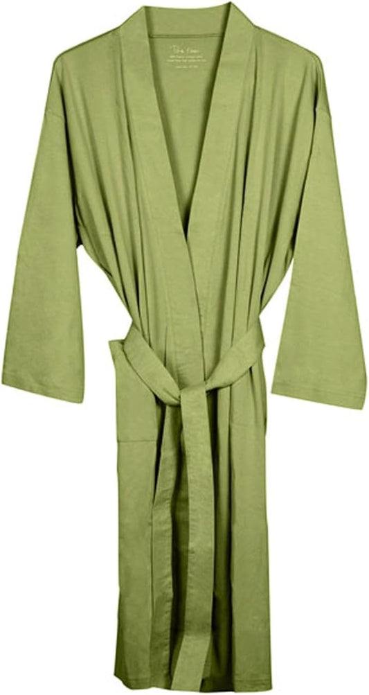 Pure Fiber Serenity Organic Cotton Robe - Luxurious Comfort for Spa, Bath, and Relaxation