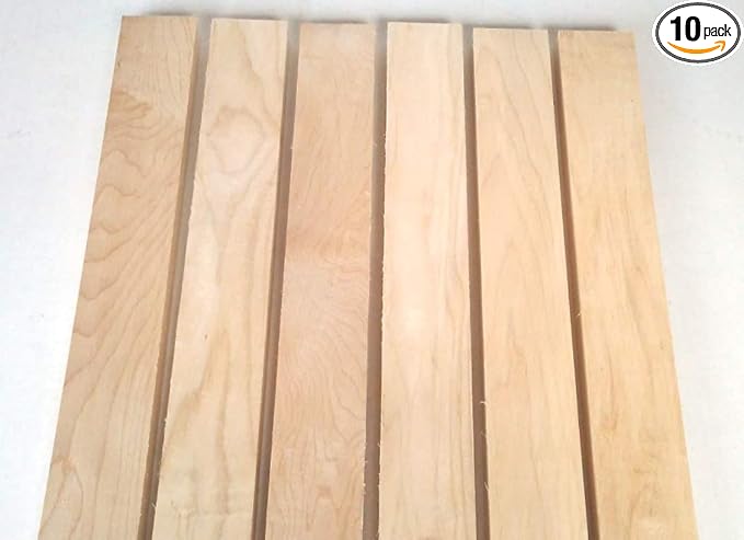 Woodchucks Wood Maple 3/4 Inch x 2 Inch x 16 Inch Solid Hardwood Lumber as Cutting Board Wood (10 Pack)