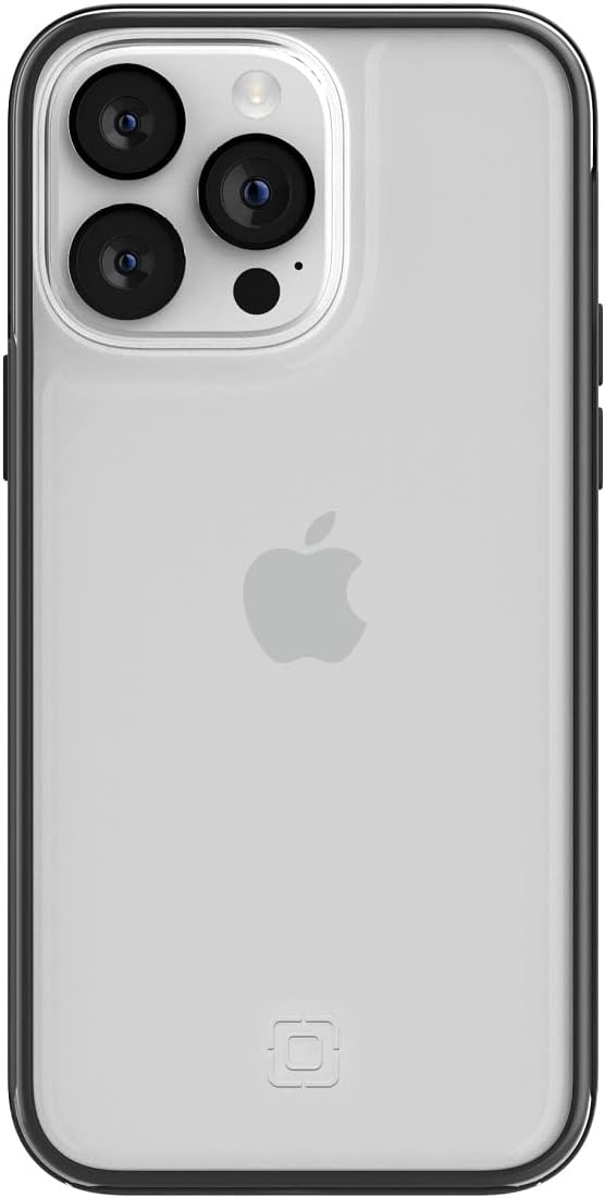 Incipio Organicore Clear Series Case for iPhone 14 Pro Max, 100% Certified Compostable with 14 ft (4.3m) Drop Protection - Charcoal/Clear (IPH-2047-CHLC)