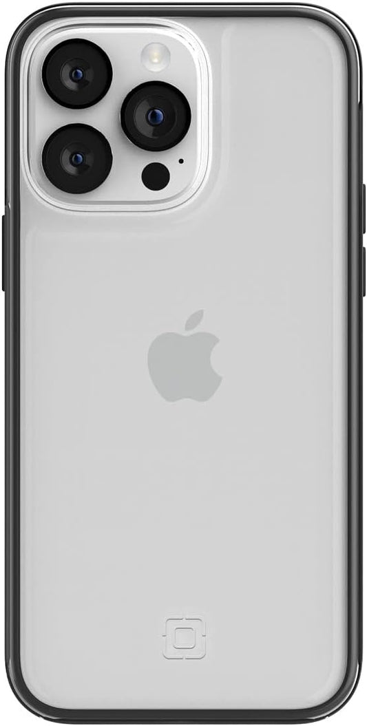 Incipio Organicore Clear Series Case for iPhone 14 Pro Max, 100% Certified Compostable with 14 ft (4.3m) Drop Protection - Charcoal/Clear (IPH-2047-CHLC)