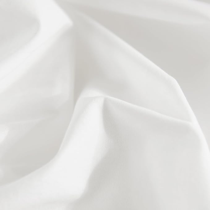 NEXHOME PRO Cotton Duvet Cover Kids Twin Size Linen Look White Organic Natural 100% Washed Cotton Duvet Cover Set 2 Pieces Bedding Set with Zipper Closure and Corner Ties, Breathable(No Comforter)