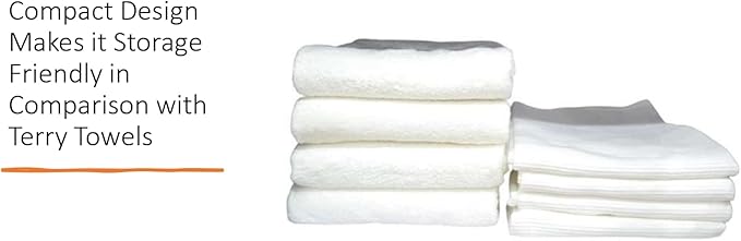 Waffle Bath Towel Pack of 2, 30.5x58 INCHES, Natural Organic Cotton, GOTS Certified (Pearl Blush) Super ABSORBANT & Quick Dry, NO SOFTENERS, Environment Friendly