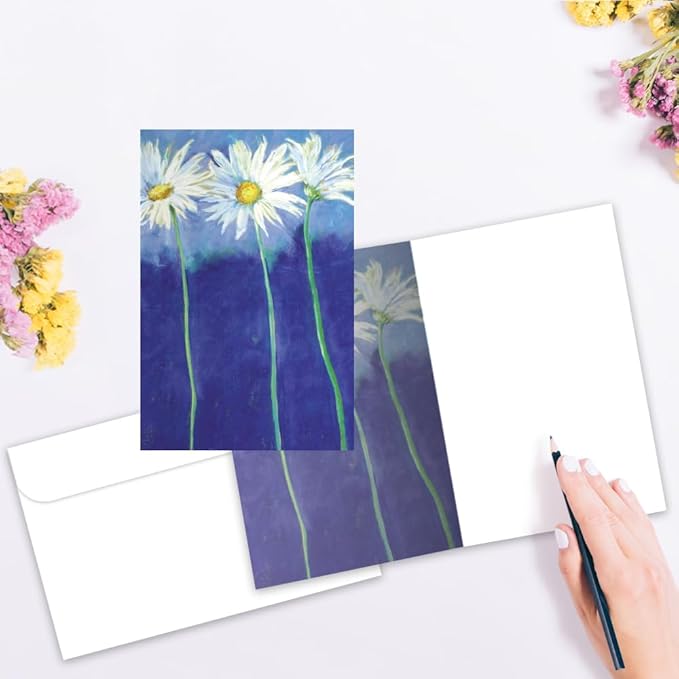 Tree-Free Greetings - All Occasion Cards - Artful Designs - 16 Assorted Cards + White Envelopes - Made in USA - 100% Recycled Paper - 4"x6" - In The Garden (FP54261)