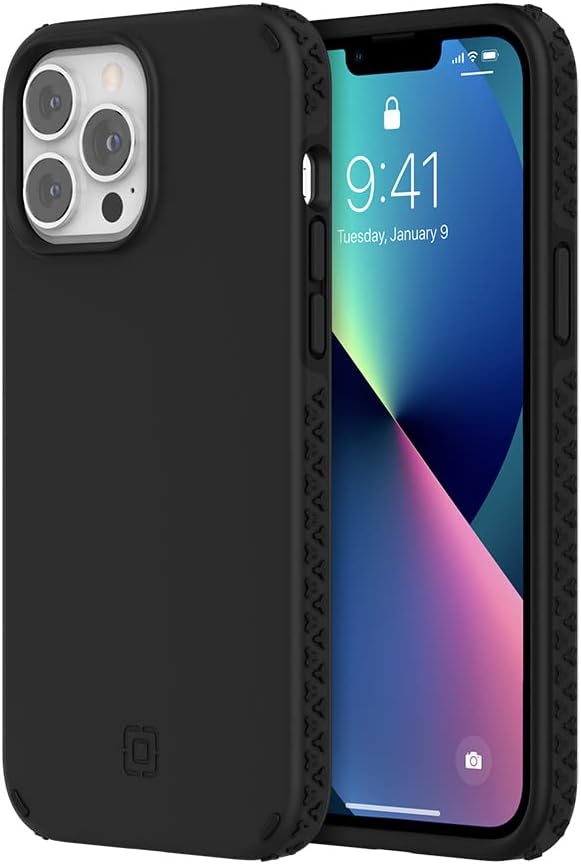 Incipio Grip Case for iPhone 13 Pro Max & iPhone 12 Pro Max – MagSafe Compatible Slim Protective Phone Case with 14ft Drop Protection, Anti-Slip, Scratch-Resistant Finish – Black