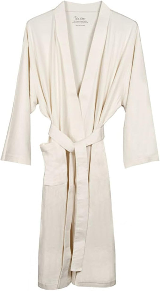 Pure Fiber Serenity Organic Cotton Robe - Luxurious Comfort for Spa, Bath, and Relaxation
