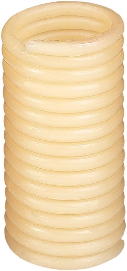 Candle by the Hour 80-Hour Candle with Glass Cylinder, Eco-Friendly Natural Beeswax with Cotton Wick, Yellow (Pack of 4)
