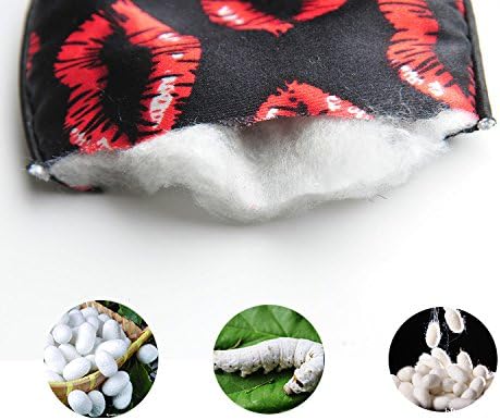 100% Natural Silk Sleep Eye Mask Kids, Cute Night Sleeping Mask with Adjustable Elastic Strap for Newborn (Baby Cute Child)