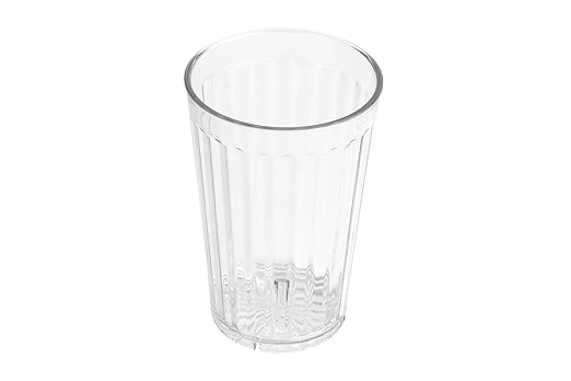 G.E.T. 8816-1-CL-EC Heavy-Duty Shatterproof Plastic Faceted Tumblers, 16 Ounce, Clear (Set of 4)