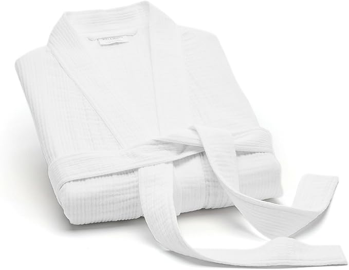 BOLL & BRANCH Dream Robe - 100% Organic Cotton - Ultra Soft, Lightweight, Breathable, and Pre Shrunk - Unisex