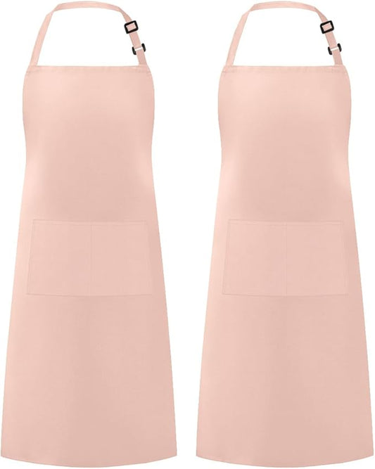 Syntus Apron for Men Women, Adjustable Cooking Kitchen Chef Aprons with 2 Pockets