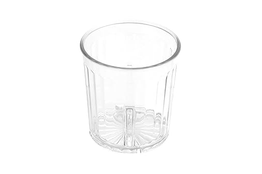 G.E.T. 8809-1-CL-EC Heavy-Duty Shatterproof Plastic Faceted Tumblers, 9 Ounce, Clear (Set of 4)