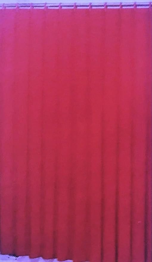 Better Home Deluxe Heavy Weight Shower Curtain Liner Bright Color (Red Berry)