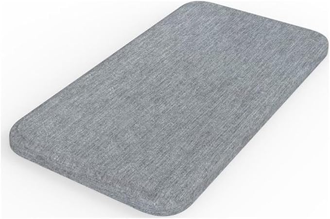 Modern Quick Dry Absorbent Bathroom Diatomite Stone Soap Dish in Gray